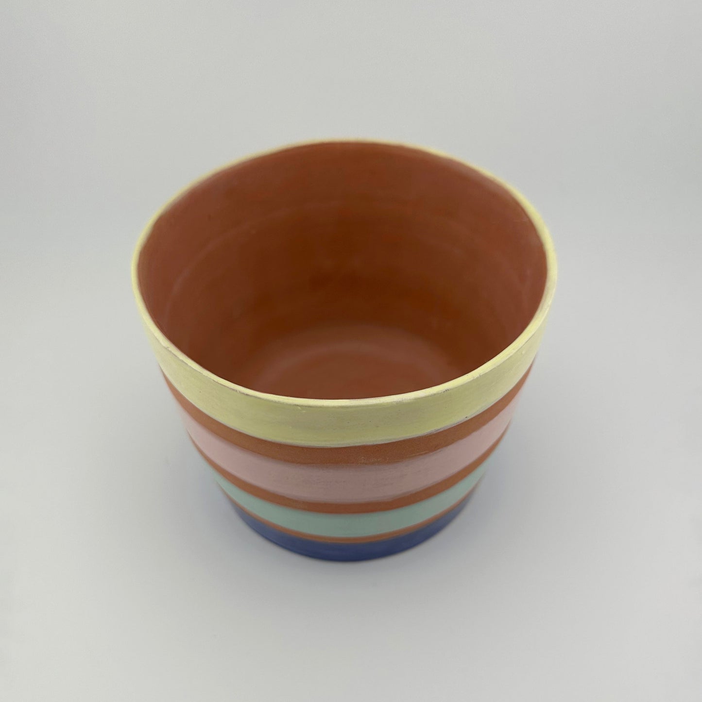 Parade Stripe Terracotta Planter