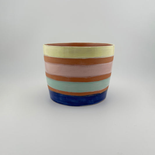 Parade Stripe Terracotta Planter