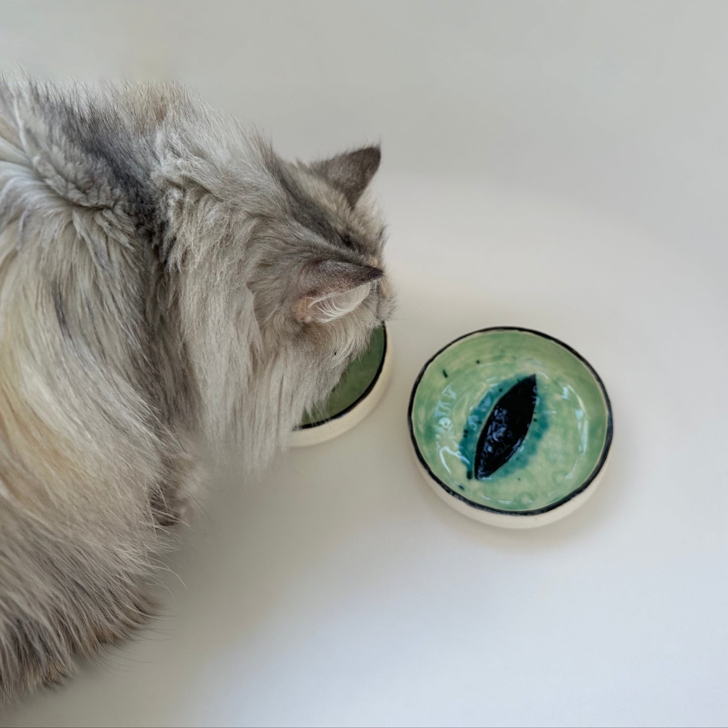 Pair of Cat Eye Bowls (made to order)